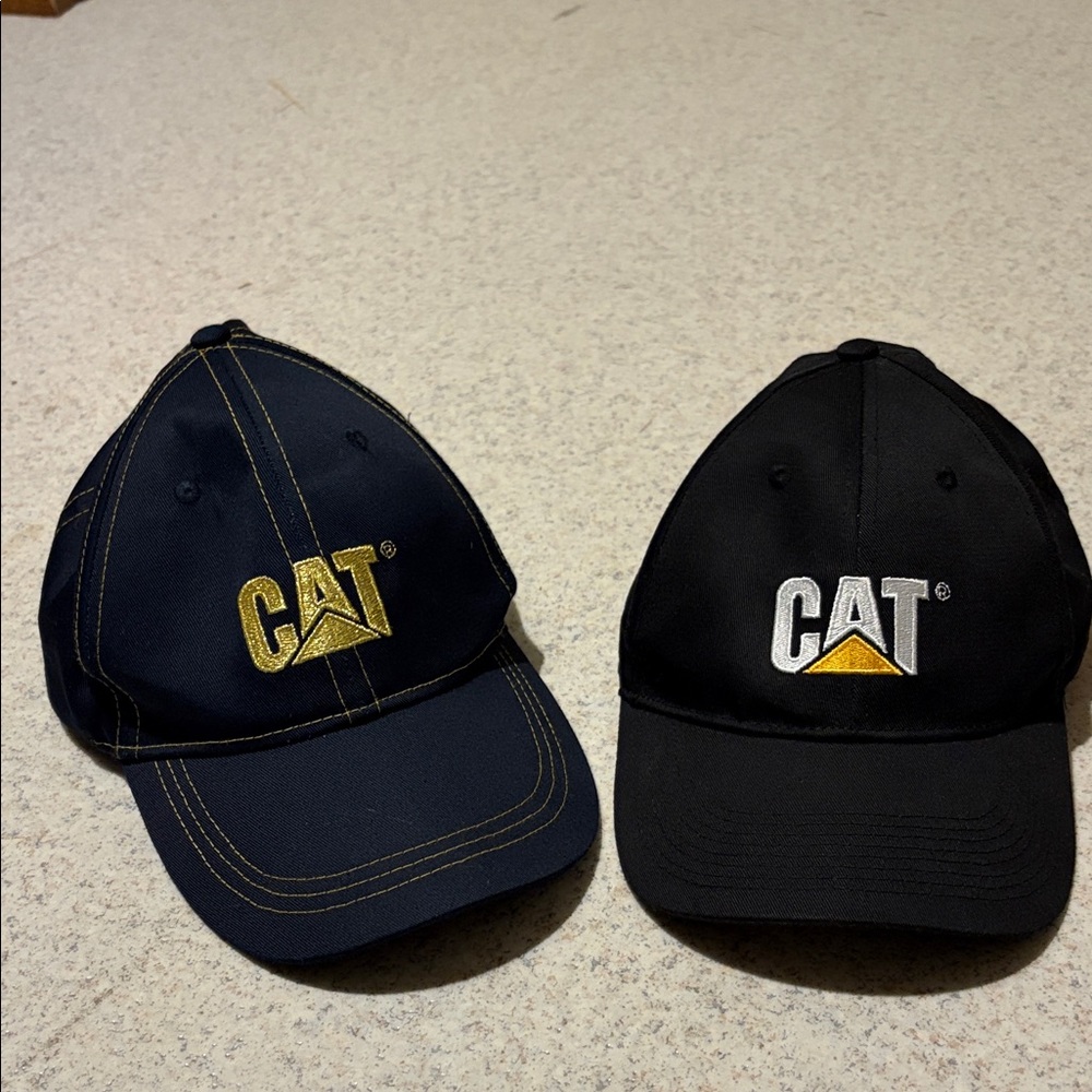 Cat Embroidered Logo Caps